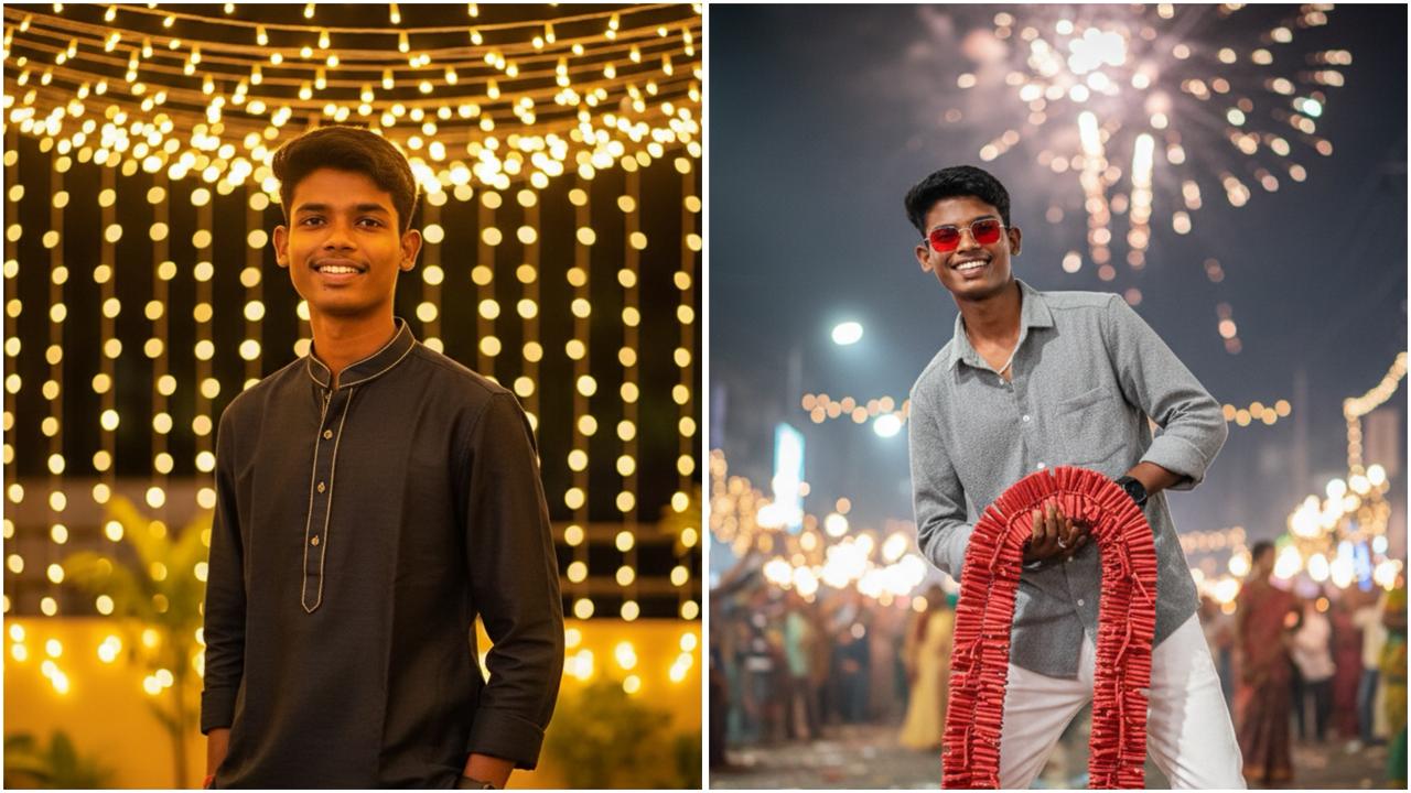 Deepavali photo editing